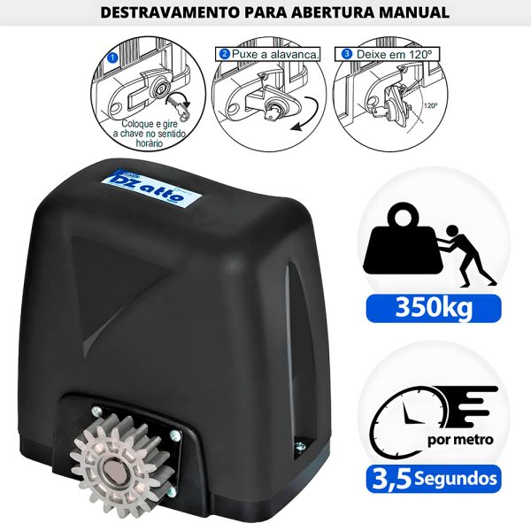 AUTOMATIZADOR DESLIZANTE-DZ NANO TURBO-Rossi-600Kg - Image 5